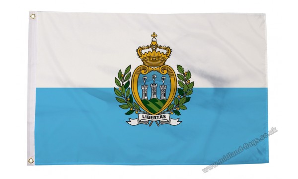 San Marino Crest Flag